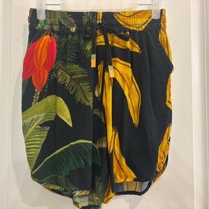 FARM Rio Black and Red Cargo Shorts